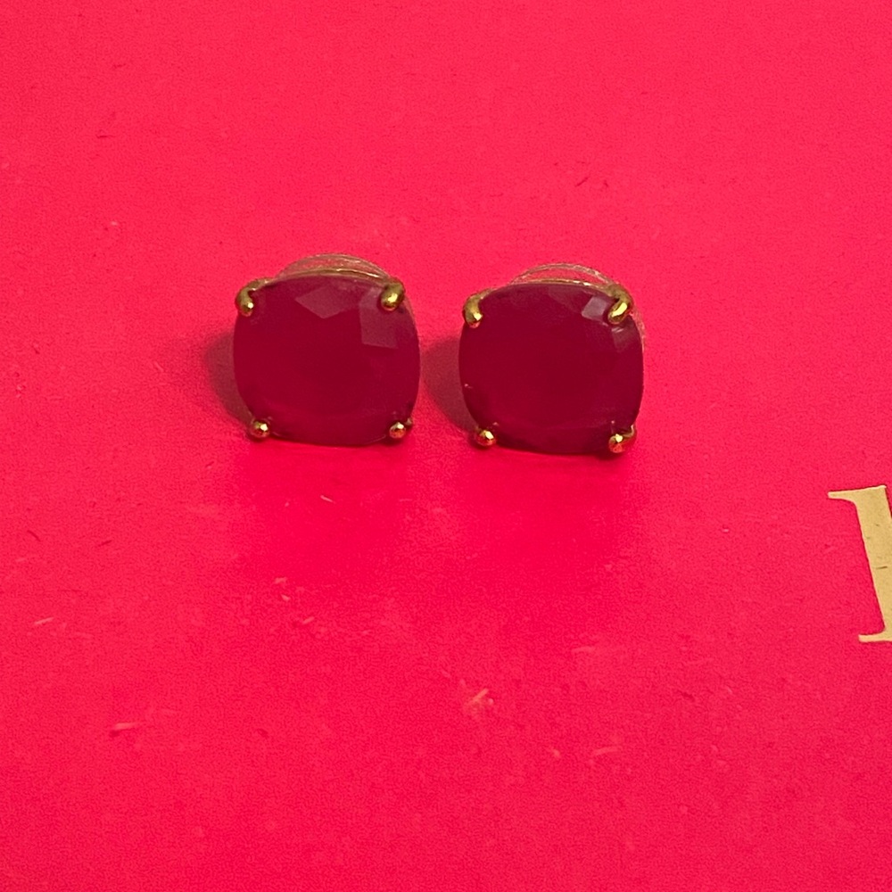 Kate Spade Magenta Gumdrop Earrings